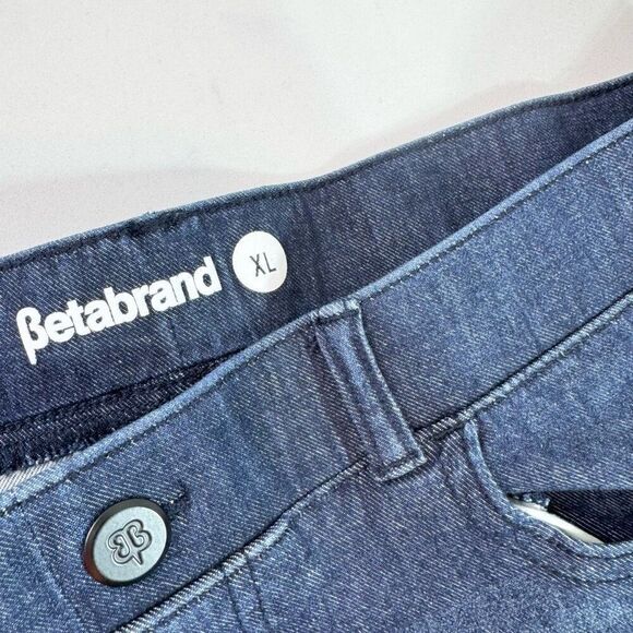 Betabrand Jeans Womesn XL Denim Skinny Pants Pull On Stretch Comfort Medium Wash - Picture 3 of 10